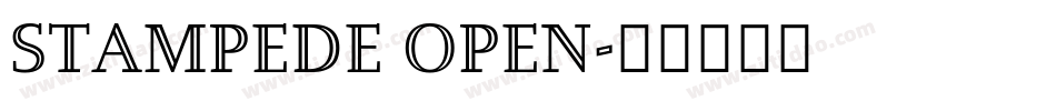 Stampede Open字体转换
